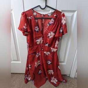 Red Floral Dress